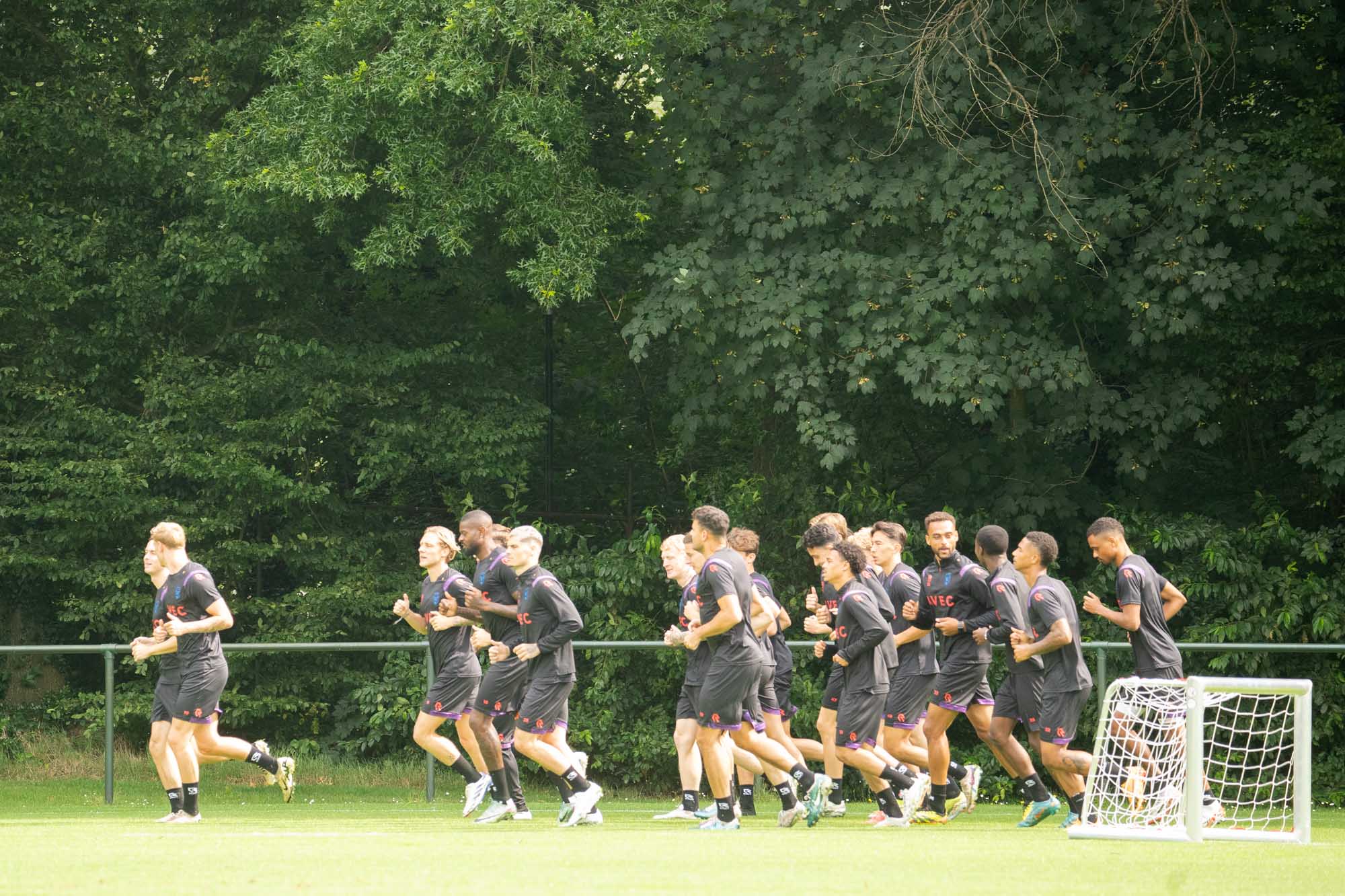 Voetbal trainingskamp Willem II